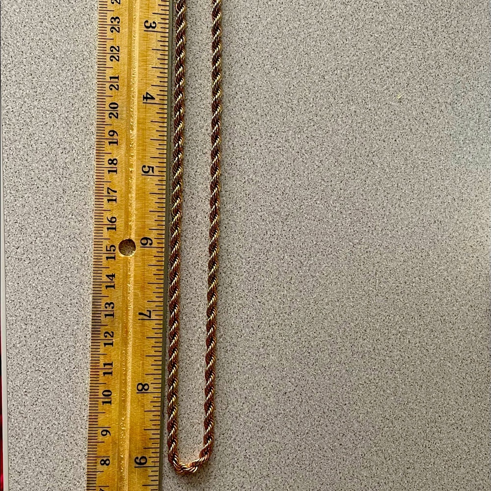 10k rose gold rope chain